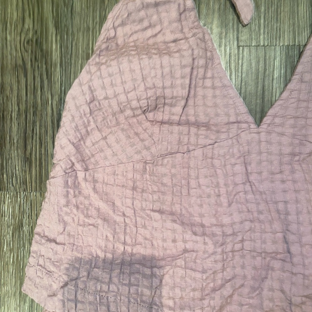 FREE PEOPLE free-est - Drew Pucker Check Skirt Set L - Picture 5 of 9